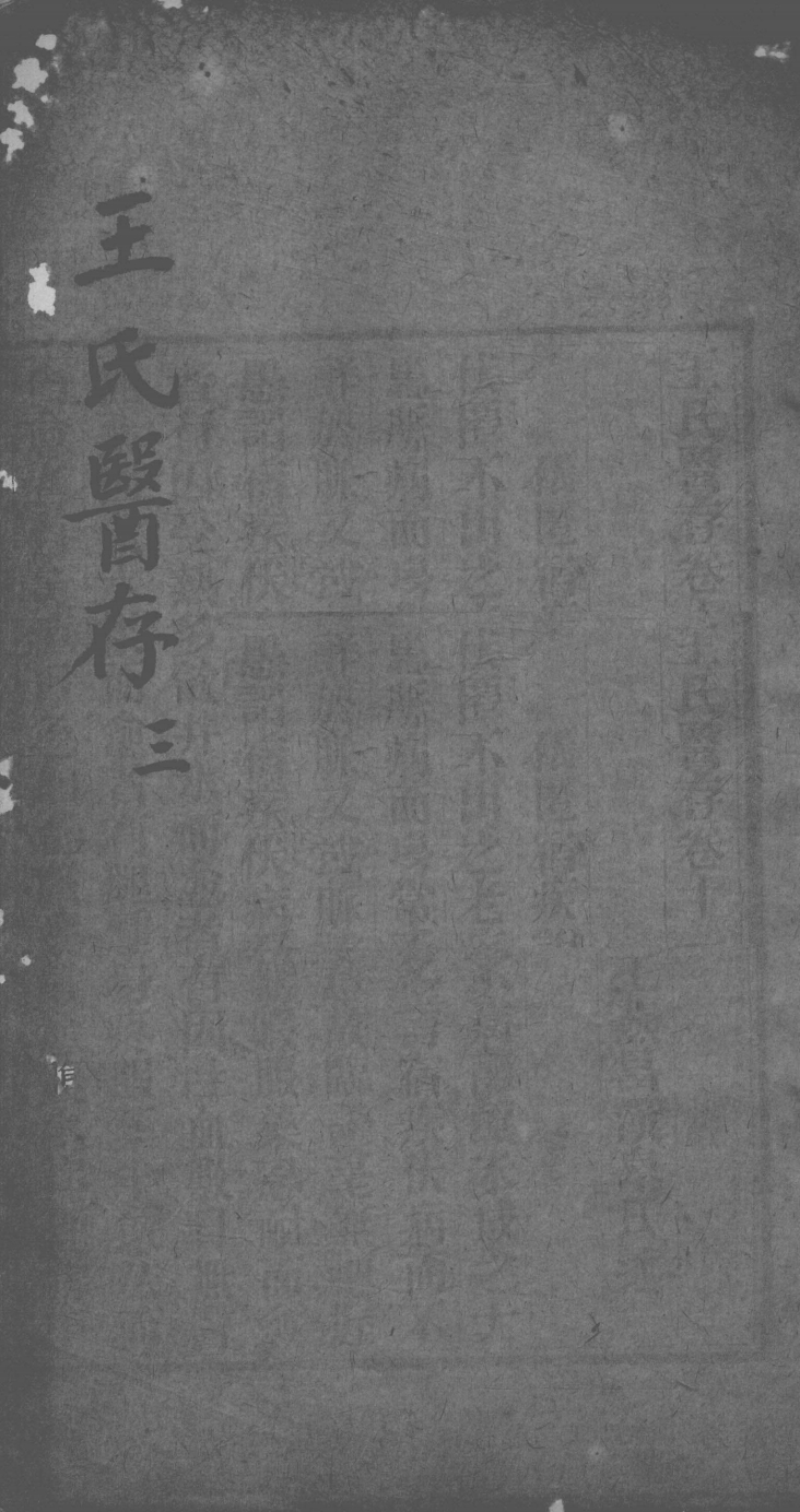 王氏医存  3